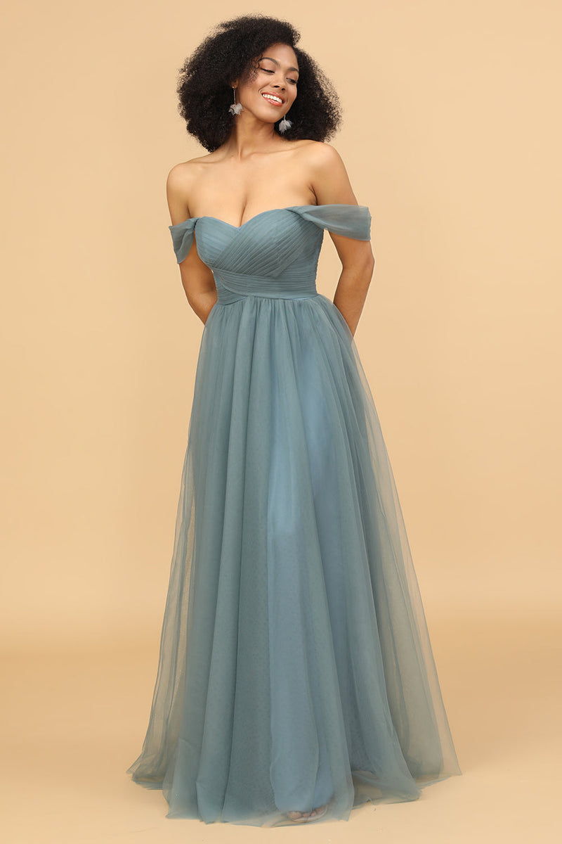 Off shops shoulder bridesmaid gown