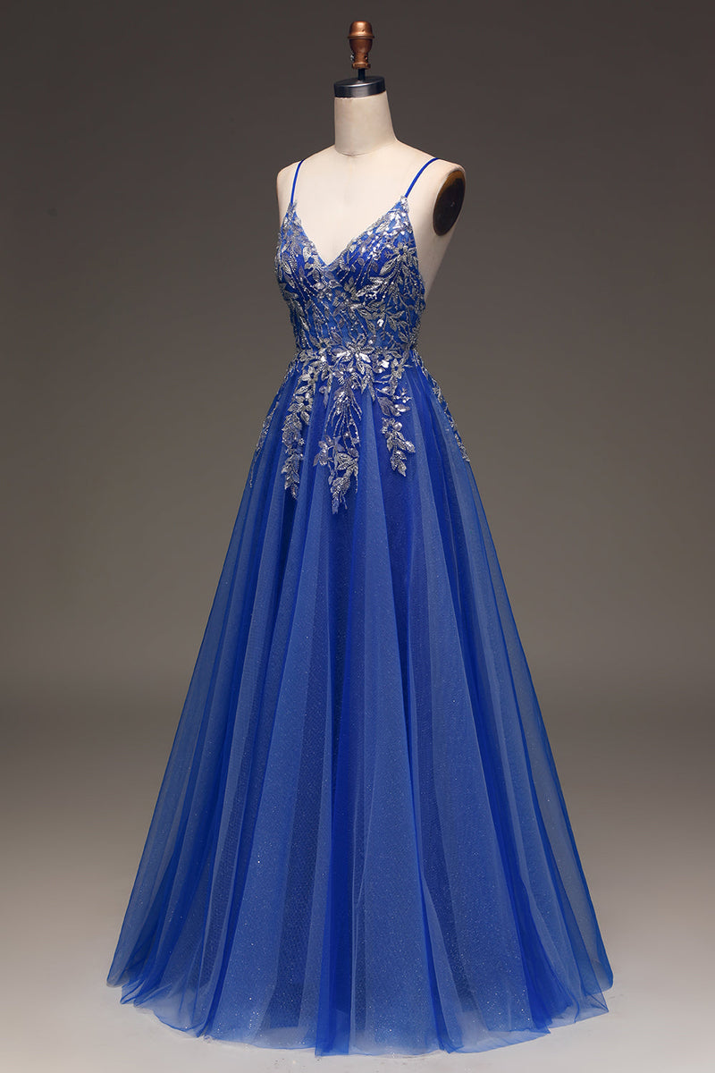 Royal blue outlet prom dress