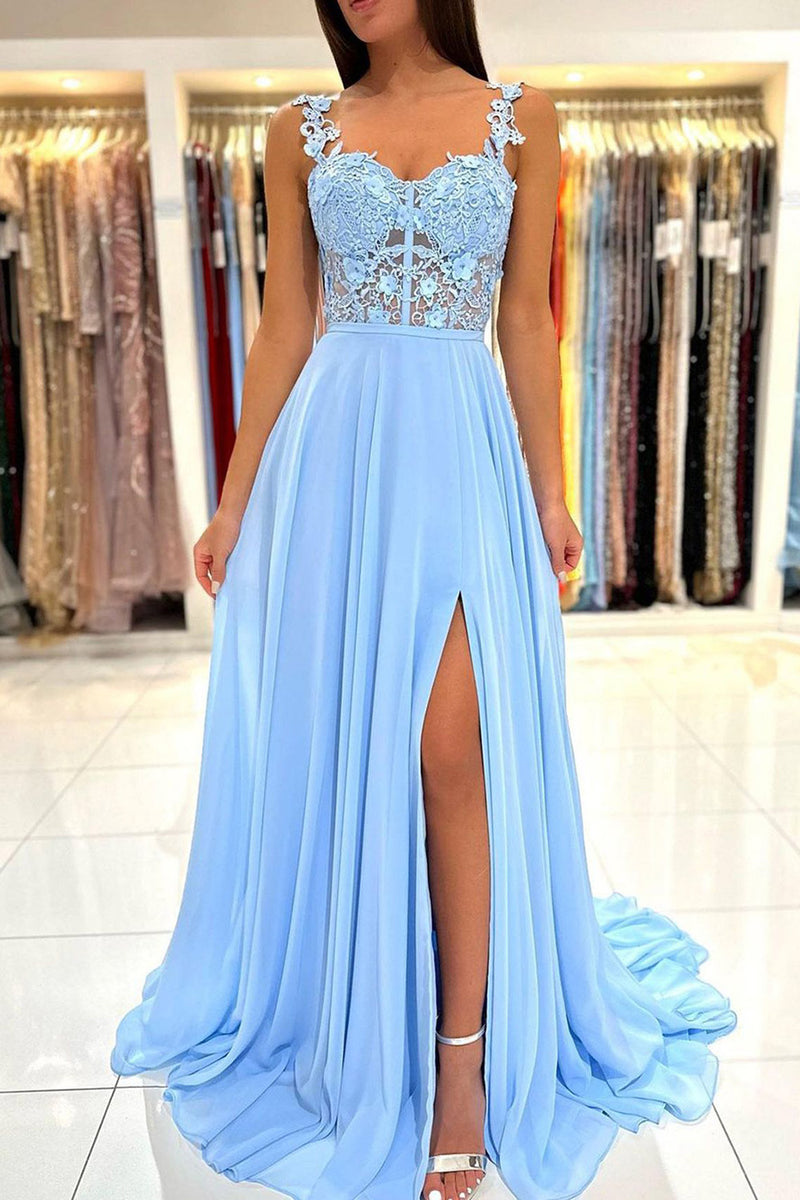 Light blue chiffon clearance dress