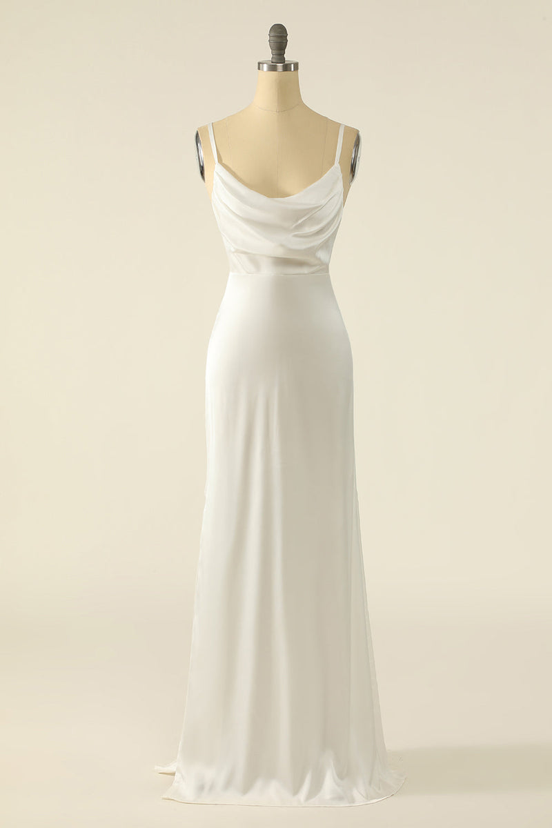 Simple ivory wedding on sale dress