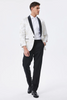 Load image into Gallery viewer, Sparkly White Floral Embroidered Shawl Lapel Men&#39;s Blazer