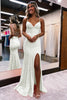 Load image into Gallery viewer, Mermaid Spaghetti Straps Orange Sparkly Prom Dress with Sequins