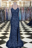 Load image into Gallery viewer, Royal Blue Sequin Mermaid Prom Dress