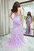 Load image into Gallery viewer, Pink Corset Sweetheart Long Lace Mermaid Prom Dress with Slit