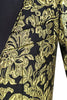 Load image into Gallery viewer, Golden Notched Lapel Jacquard Men&#39;s Blazer