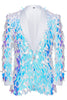 Load image into Gallery viewer, Sparkly Sequins White Shawl Lapel Men&#39;s Blazer