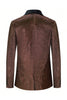 Load image into Gallery viewer, Sparkly Brown One Button Shawl Lapel Men&#39;s Blazer