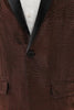 Load image into Gallery viewer, Shawl Lapel Brown One Button Men&#39;s Blazer