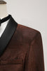 Load image into Gallery viewer, Shawl Lapel Brown One Button Men&#39;s Blazer