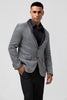 Load image into Gallery viewer, Shawl Lapel Grey Single Breasted Men&#39;s Blazer