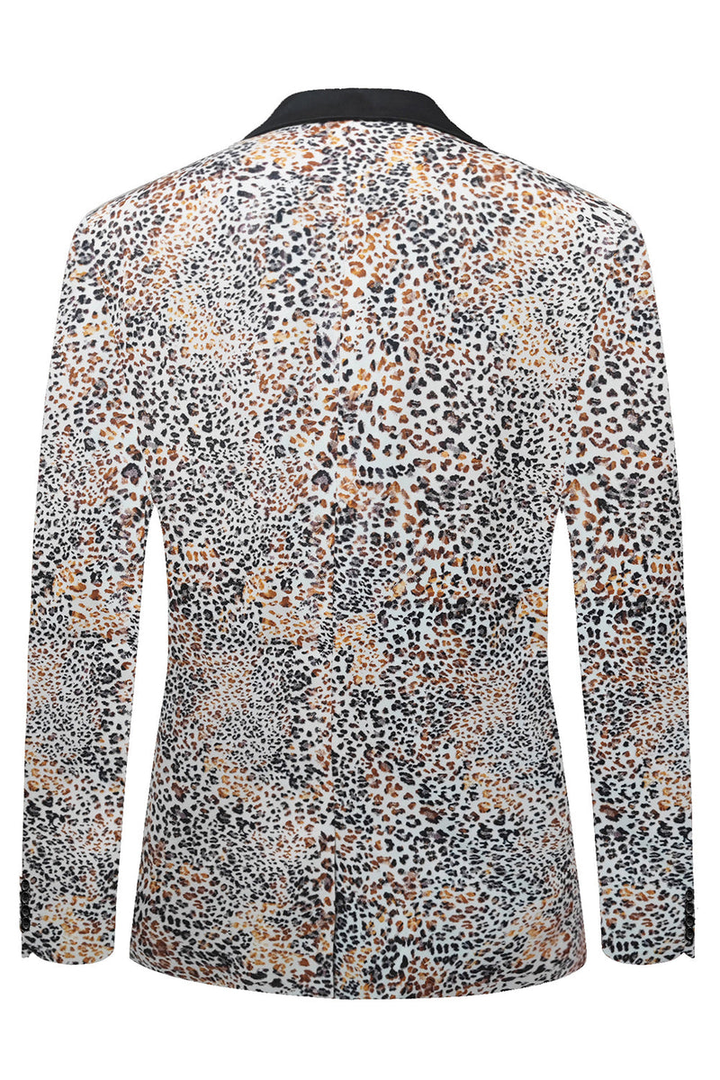 Load image into Gallery viewer, Leopard Printed Notched Lapel Men&#39;s Blazer