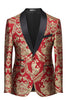 Load image into Gallery viewer, Dark Green Men&#39;s Prom Blazer with Embroidery