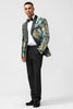 Load image into Gallery viewer, Shawl Lapel One Button Dark Green Men&#39;s Blazer