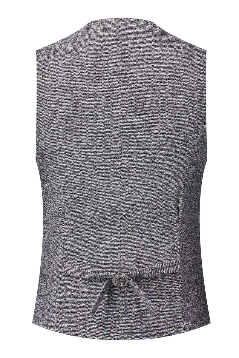 Load image into Gallery viewer, Grey Double Breasted 3 Pieces Men&#39;s Suit