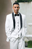 Load image into Gallery viewer, White Shawl Lapel 3 Pieces One Button Men&#39;s Suits