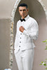 Load image into Gallery viewer, White Shawl Lapel 3 Pieces One Button Men&#39;s Suits