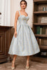 Load image into Gallery viewer, Light Blue A Line Sweetheart Spaghetti Straps Long Formal Dress