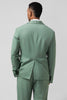 Load image into Gallery viewer, Peak Lapel Grey Green Single Breasted 2 Pieces Men&#39;s Suits