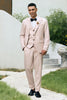 Load image into Gallery viewer, Ivory Peak Lapel 3 Pieces One Button Men&#39;s Prom Suits