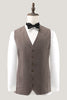 Load image into Gallery viewer, Brown Notched Lapel 3 Piece Single Breasted Men&#39;s Prom Suits