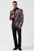 Load image into Gallery viewer, Purple Shawl Lapel Single Breasted Men&#39;s Prom Blazer