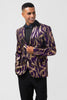 Load image into Gallery viewer, Purple Shawl Lapel Single Breasted Men&#39;s Prom Blazer