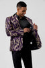 Load image into Gallery viewer, Purple Shawl Lapel Single Breasted Men&#39;s Prom Blazer