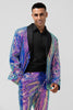 Load image into Gallery viewer, Sparkly Purple Shawl Lapel One Button 2 Pieces Men&#39;s Prom Suits