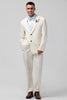 Load image into Gallery viewer, Notch Lapel Ivory Single Breasted 2 Pieces Men&#39;s Prom Suits