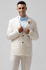 Load image into Gallery viewer, Notch Lapel Ivory Single Breasted 2 Pieces Men&#39;s Prom Suits