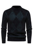 Load image into Gallery viewer, Light Khaki Men&#39;s Round Neck Knit Printed Sweater