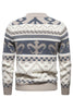 Load image into Gallery viewer, Men&#39;s Slim Fit Khaki Pullover Printed Knitted Sweater