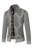 Load image into Gallery viewer, Men&#39;s Grey Stand Collar Zipper Loose Coat Top