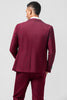 Load image into Gallery viewer, Burgundy Peak Lapel 3 Pieces One Button Men&#39;s Prom Suits