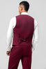 Load image into Gallery viewer, Burgundy Peak Lapel 3 Pieces One Button Men&#39;s Prom Suits