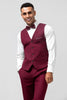 Load image into Gallery viewer, Burgundy Peak Lapel 3 Pieces One Button Men&#39;s Prom Suits