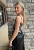 Load image into Gallery viewer, Sparkly Beaded Corset Spaghetti Straps Black Prom Dress with Slit