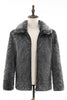 Load image into Gallery viewer, Warm Turn-down Collar Simple Outdoor Origina Faux Fur Coat