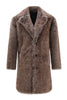 Load image into Gallery viewer, Khaki long sleeve lapel collar open front winter lapel overcoat