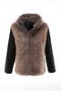 Load image into Gallery viewer, Brown Faux Fur Bohemian Retro Fashion Natural Winter Fur Coat