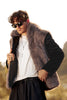 Load image into Gallery viewer, Brown Sleeveless Faux Fur Coat Vest with Hooded Fluffy Jacket