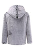 Load image into Gallery viewer, Grey Mink Jacket Light Luxury Hooded Thick Fur Warm Outwear Coats