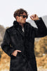 Load image into Gallery viewer, Black Thick Fluffy Long Sleeve Warm Shaggy Jacket Coat