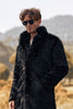 Load image into Gallery viewer, Black Thick Fluffy Long Sleeve Warm Shaggy Jacket Coat