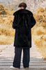 Load image into Gallery viewer, Black Loose Long Sleeves Fashion Long Coat Jacket