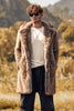 Load image into Gallery viewer, New Fashion Coffee Mink Fur Long Sleeves Coat Jacket