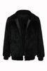 Load image into Gallery viewer, Black Mink Fur Zipped Hoodie Velvet Jacket