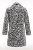 Load image into Gallery viewer, Black and White Leopard Print Lapel Long Sleeve Faux Fur Coats