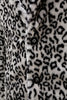 Load image into Gallery viewer, Black and White Leopard Print Lapel Long Sleeve Faux Fur Coats