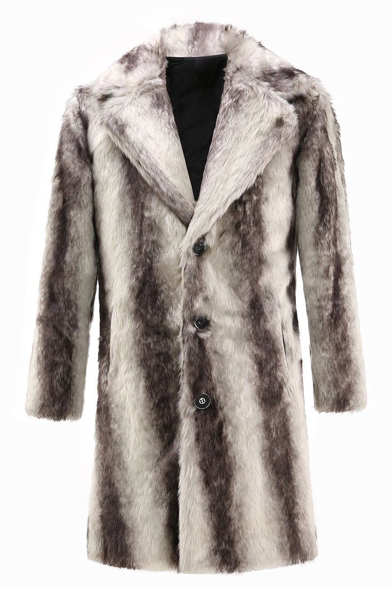 Load image into Gallery viewer, Coffee Luxury Faux Fur Winter Warm Thick Coat long Cardigan Overcoat